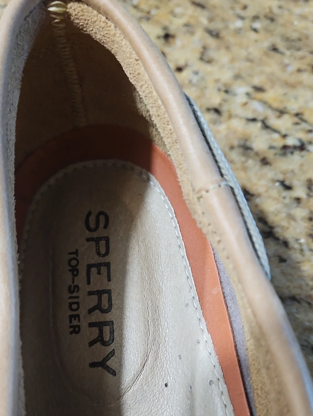 Sperry Men’s Tan Leather Boat Shoes